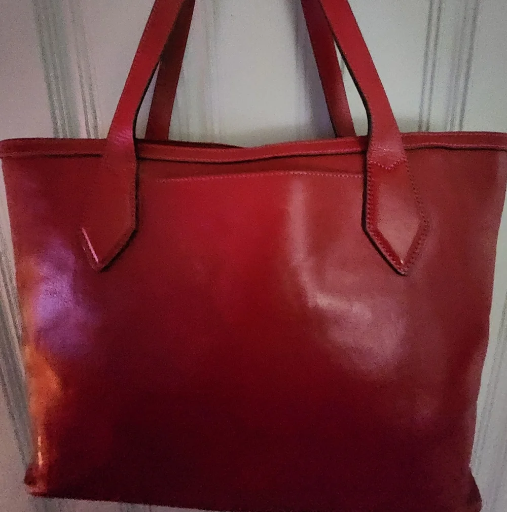 Brahmin Spacious Raspberry Leather Bag - Picture 6 of 14